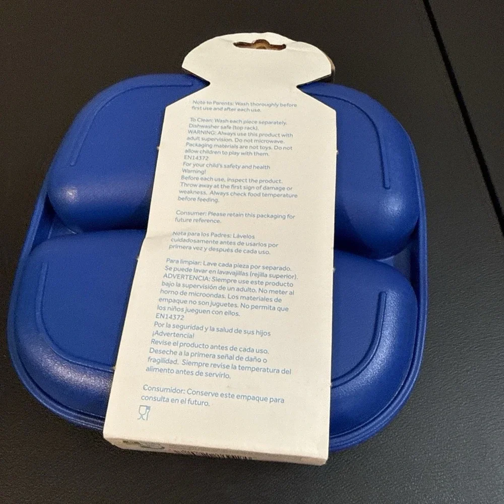 RePlay Kid Friendly Divided Plate Dish Hard Plastic    set  box fc